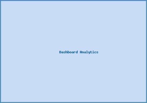 Dashboard Analytics